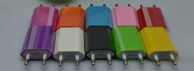 iPhone / iPod και κινητών τηλεφώνων USB φορτιστής Slim in different colours